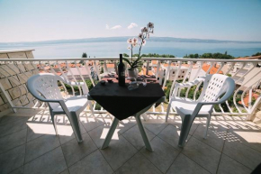 Studio apartment in Duce with sea view, balcony, air conditioning, WiFi 4167-7